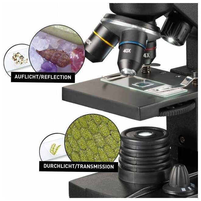 Микроскоп BRESSER National Geographic 40-1280x с адаптером для смартфона фотография 4