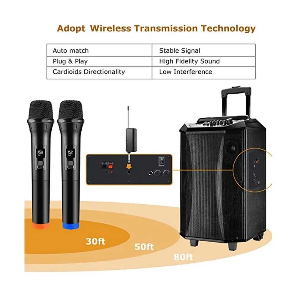 Беспроводной портативный микрофон WM-3305 фотография 9
