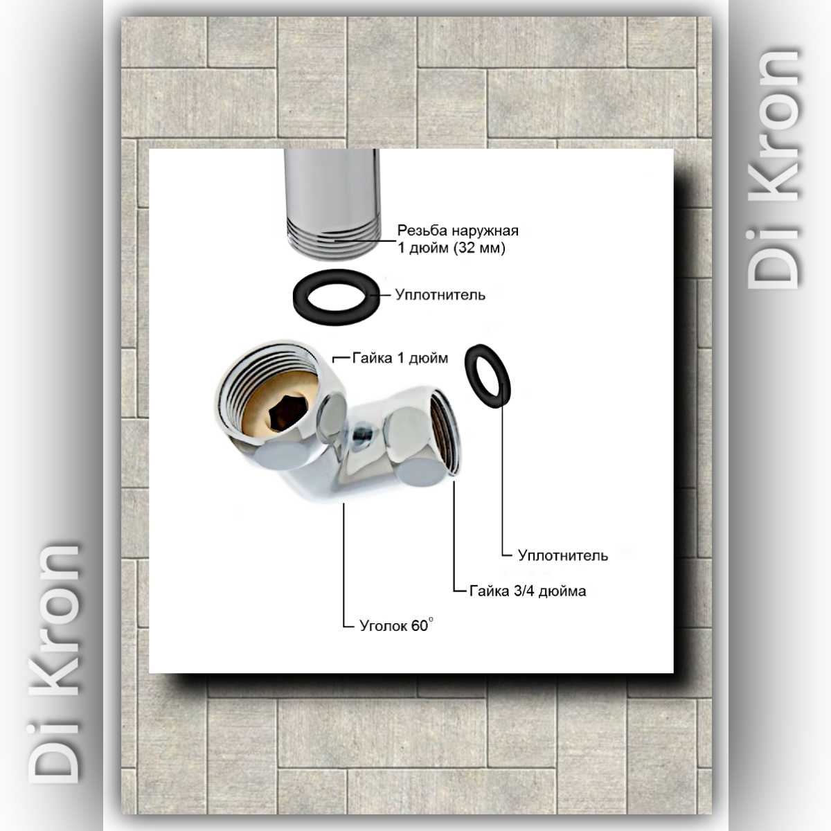 Полотенцесушитель Di Kron Premium-Z (1000х600) фотография 13