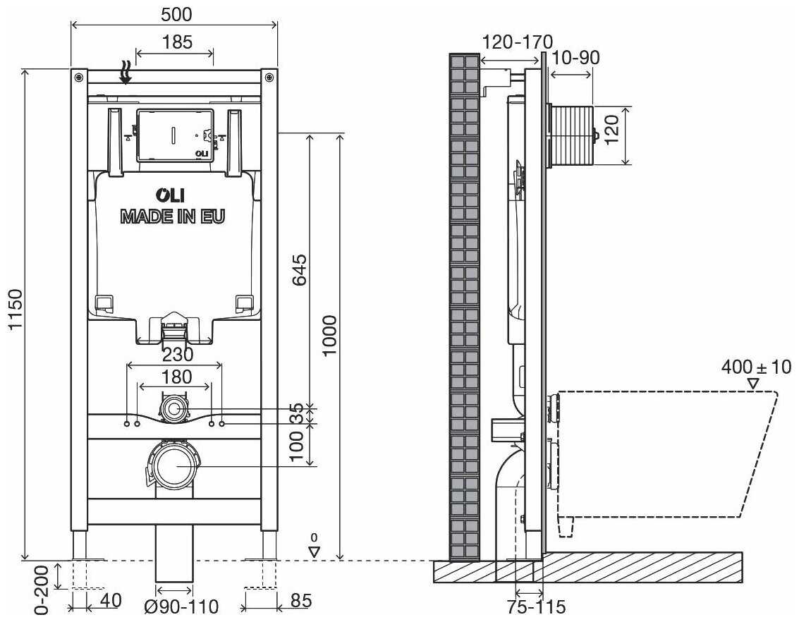 Рамная инсталляция OLI Sanitarblock (300572) фотография 15