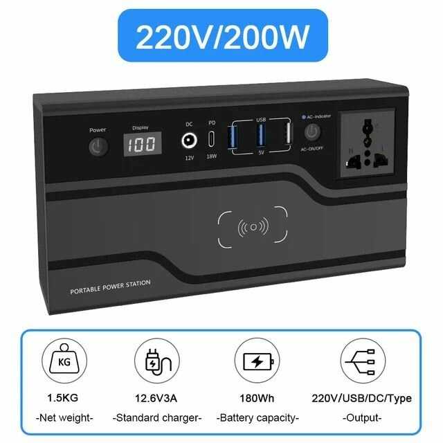 Портативная автономная электростанция VANPA 60000mAh фотография 5