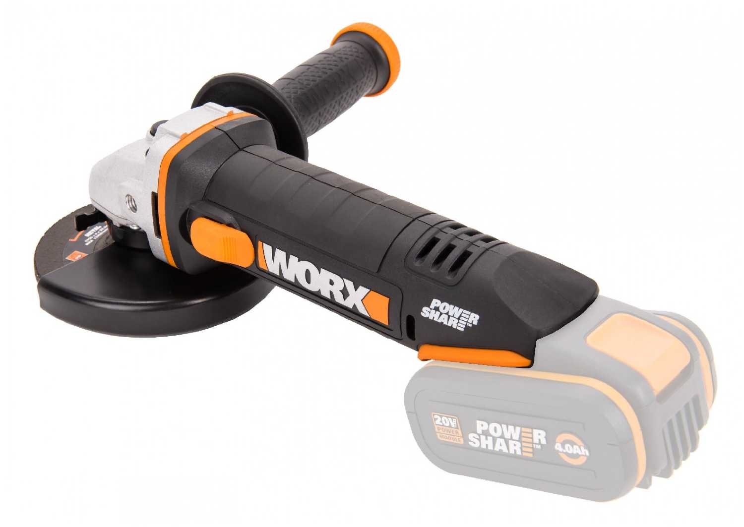 Аккумуляторная УШМ Worx WX803.9 125 мм фотография 2