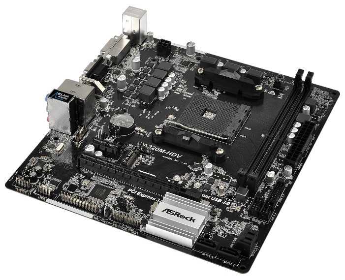 Материнская плата ASRock A320M-HDV фотография 1
