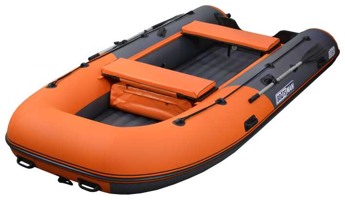 Boatsman НДНД лодка BT380A графитово-оранжевый