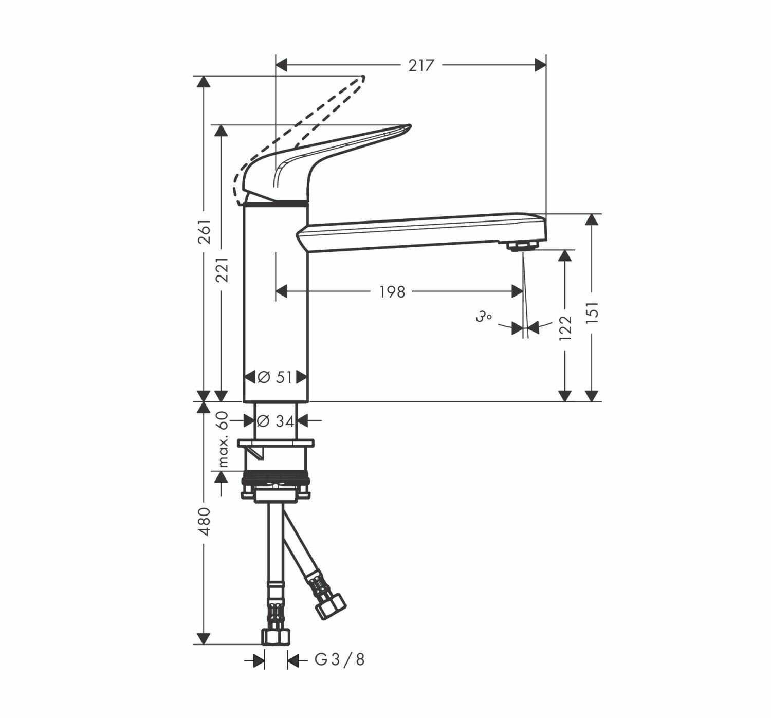 Смеситель Hansgrohe Focus M42 (71806000) фотография 6