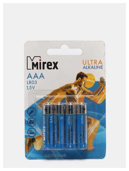 Батарея щелочная Mirex LR03 (AAA) фотография 4