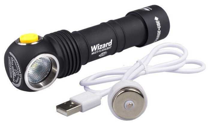 Ручной фонарь ArmyTek Wizard v3 XP-L Magnet USB + 18650 Li-Ion (белый свет)
