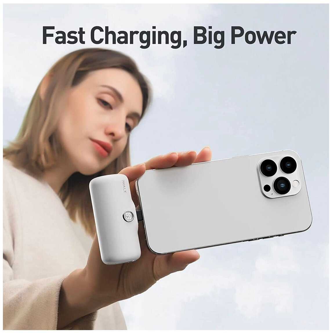 Портативный внешний аккумулятор Power Bank iWALK 4800 mAh mini фотография 15