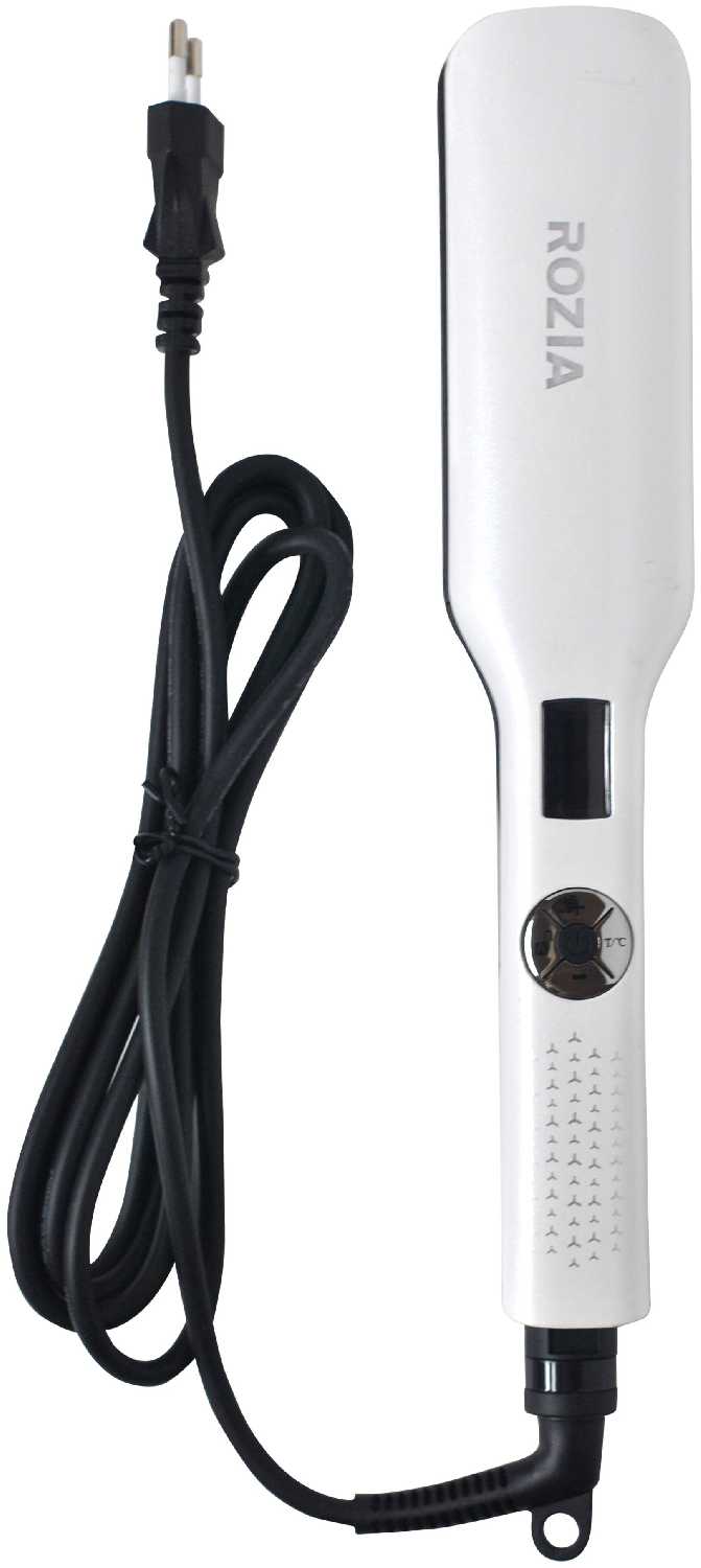 Профессиональная плойка RoziaPro, профессиональный выпрямитель для волос RoziaPro , уход за волосам, щипцы, белый фотография 2