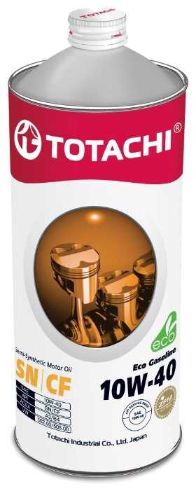 Полусинтетическое моторное масло TOTACHI Eco Gasoline SN/CF 10W-40