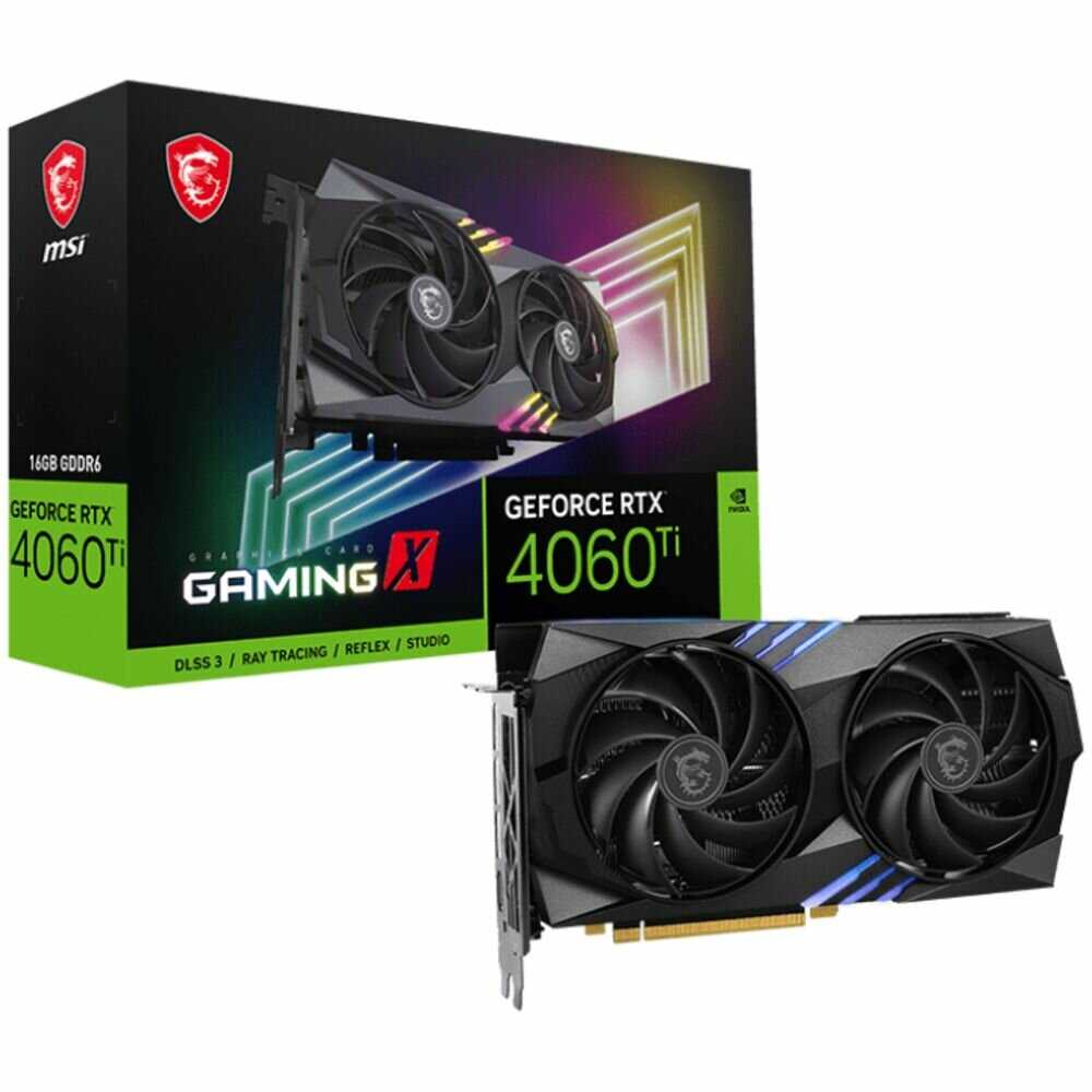 Видеокарта MSI GeForce RTX 4060 Ti GAMING X 16G (RTL) фотография 3