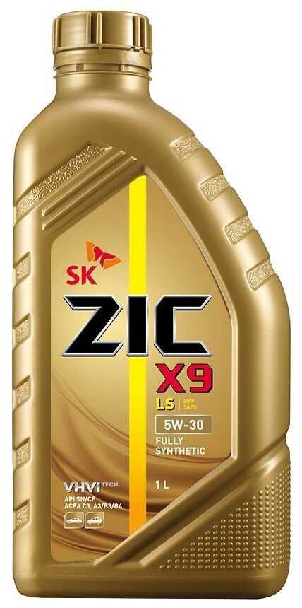 Синтетическое моторное масло ZIC X9 LS 5W-30