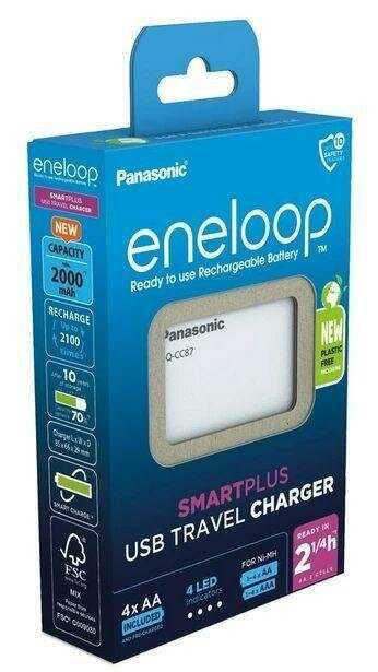 Зарядное устройство Panasonic Eneloop SmartPlus USB Travel Charger фотография 1