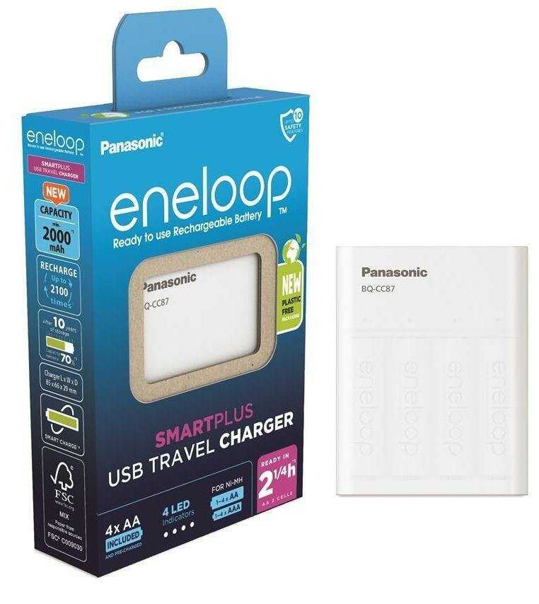 Зарядное устройство Panasonic Eneloop SmartPlus USB Travel Charger фотография 2