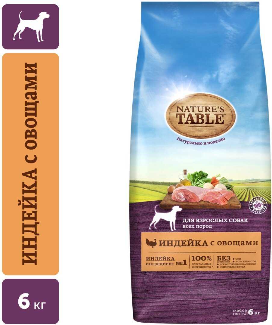 Корм для собак Nature's Table индейка, с овощами