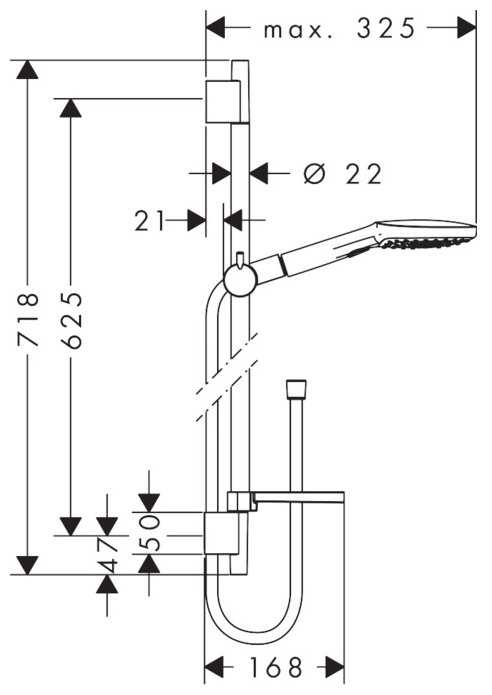 Душевой гарнитур hansgrohe Raindance Select E 120 Unica'S Puro Set 26620400, фотография 1