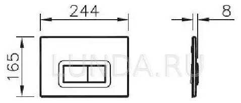 Кнопка смыва VitrA Loop R (740-0680) фотография 6