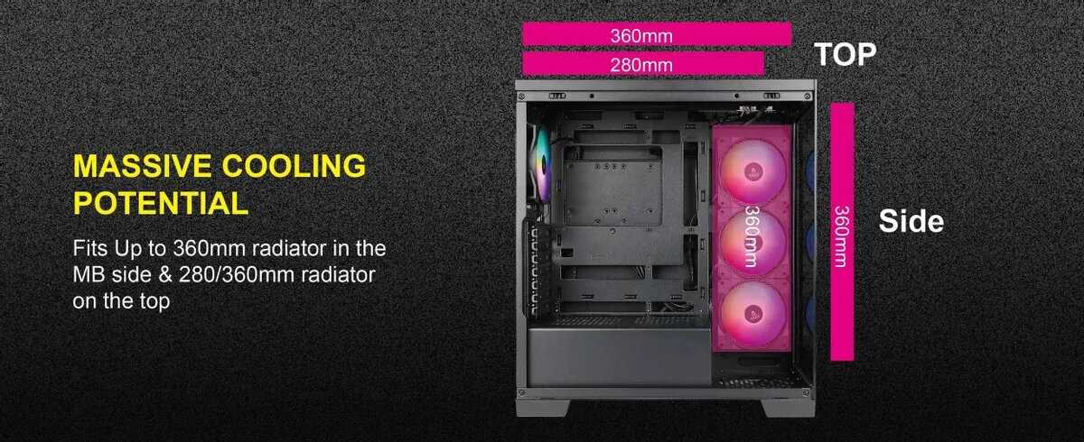 Компьютерный корпус ATX Azza Cove черный (csaz-570b cove) Midi-Tower фотография 6