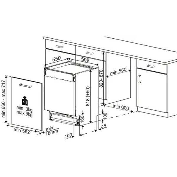 Посудомоечная машина Hotpoint HI 5D84 DW фотография 11