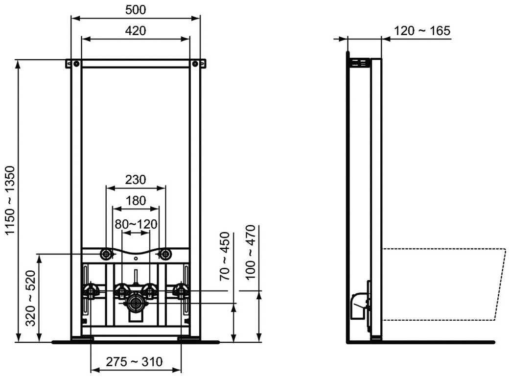 Рамная инсталляция Ideal Standard ProSys (R016267) фотография 2