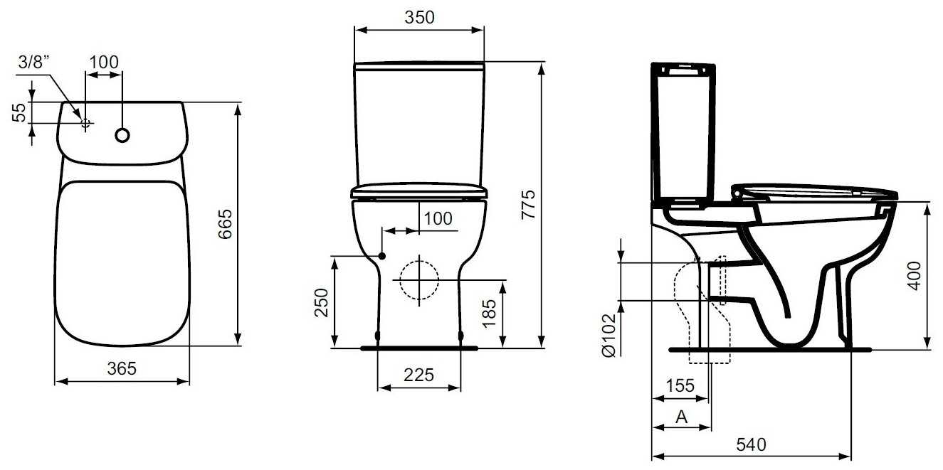Унитаз, Писсуар, Бачок Ideal Standard T2834 фотография 6