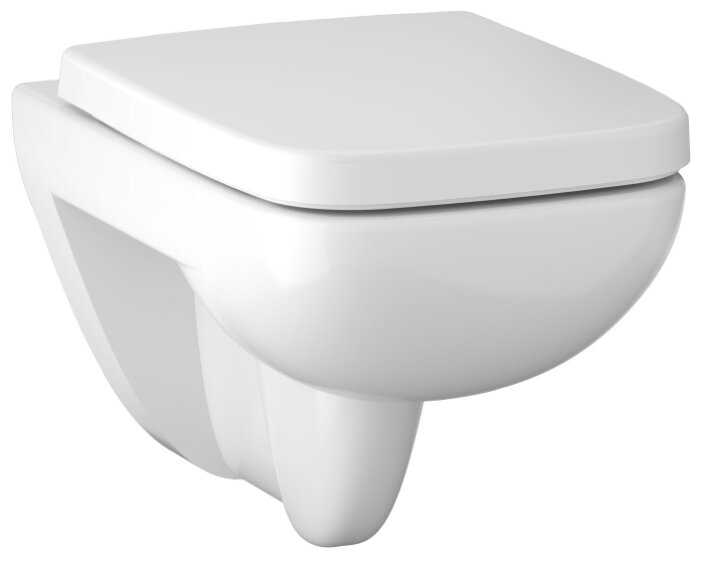 Чаша унитаза подвесная GEBERIT Renova Compact Square 206145000 с горизонтальным выпуском