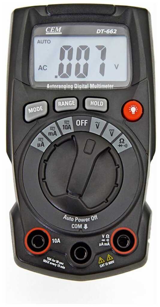 Мультиметр цифровой CEM DT-662 фотография 6