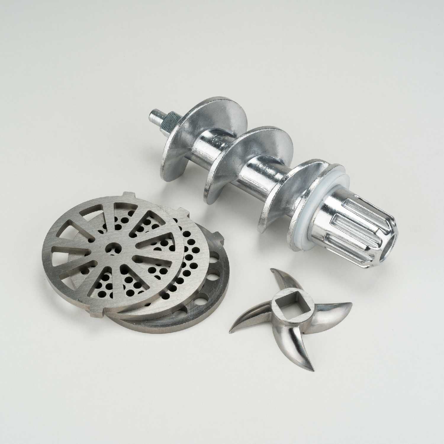 Электромясорубка WILLMARK WMG-3683GS (2000Вт, 2.7 кг/мин, реверс, 3 решета) фотография 11