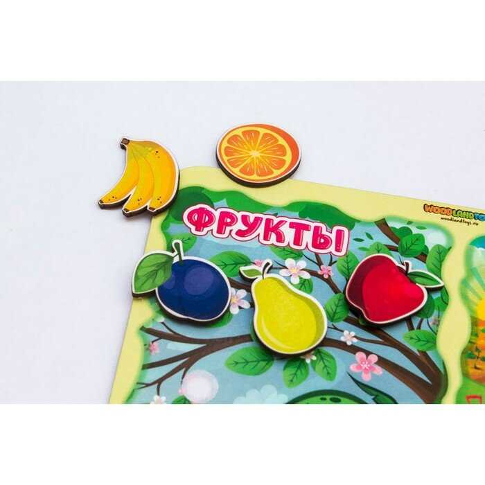 WoodLandToys Сортер на липучках Фрукты-овощи фотография 17