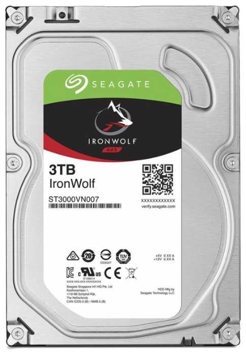 Жесткий диск Seagate IronWolf 3 ТБ ST3000VN007