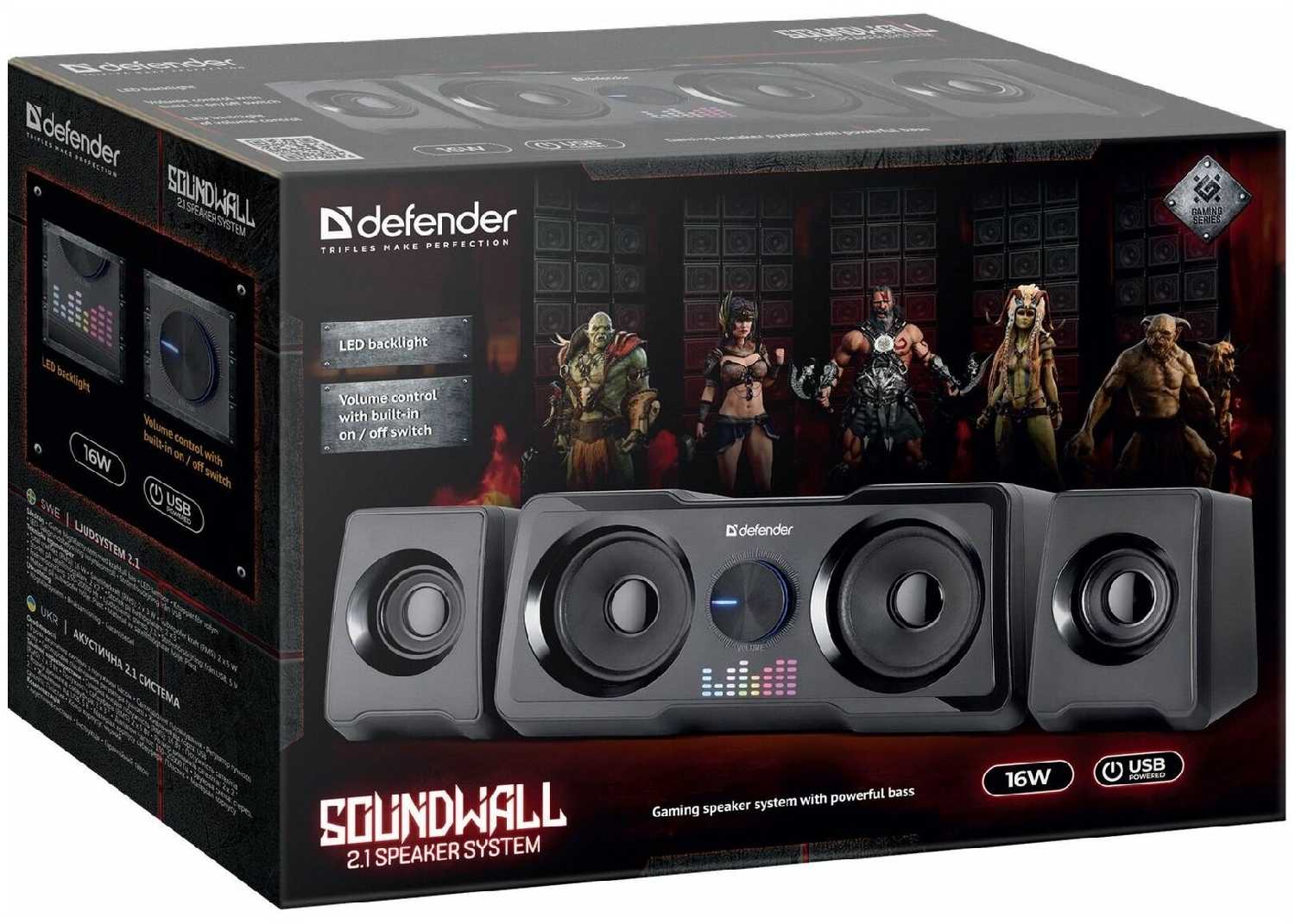 Колонки Defender Soundwall (16 Вт) фотография 5