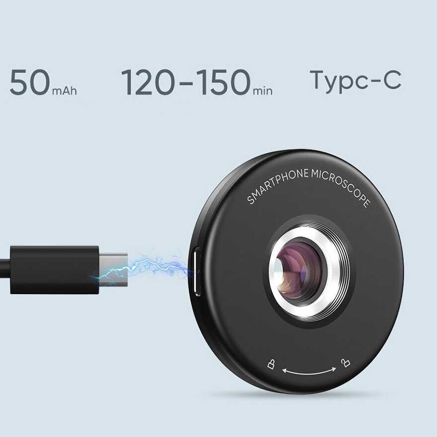 Микроскоп Микроскоп для телефона 200x с LED подсветкой фотография 11