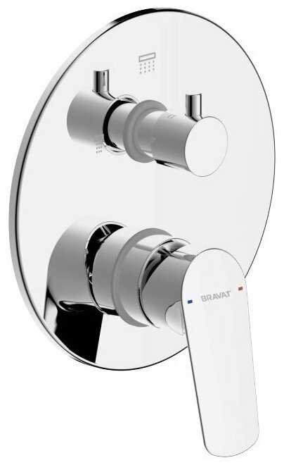 Смеситель для душа Bravat Rhein F842CP-2-SET