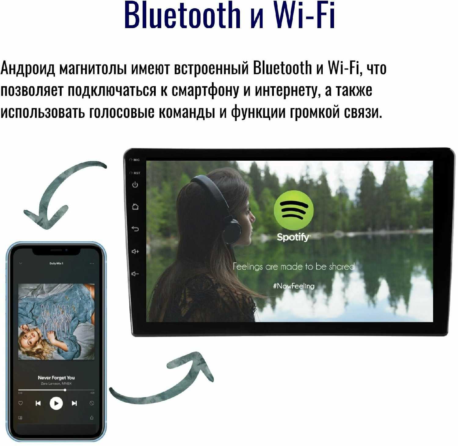 Автомагнитола Pioneer Android (4 ядер 1Gb+32Gb, 9 дюймов) фотография 9