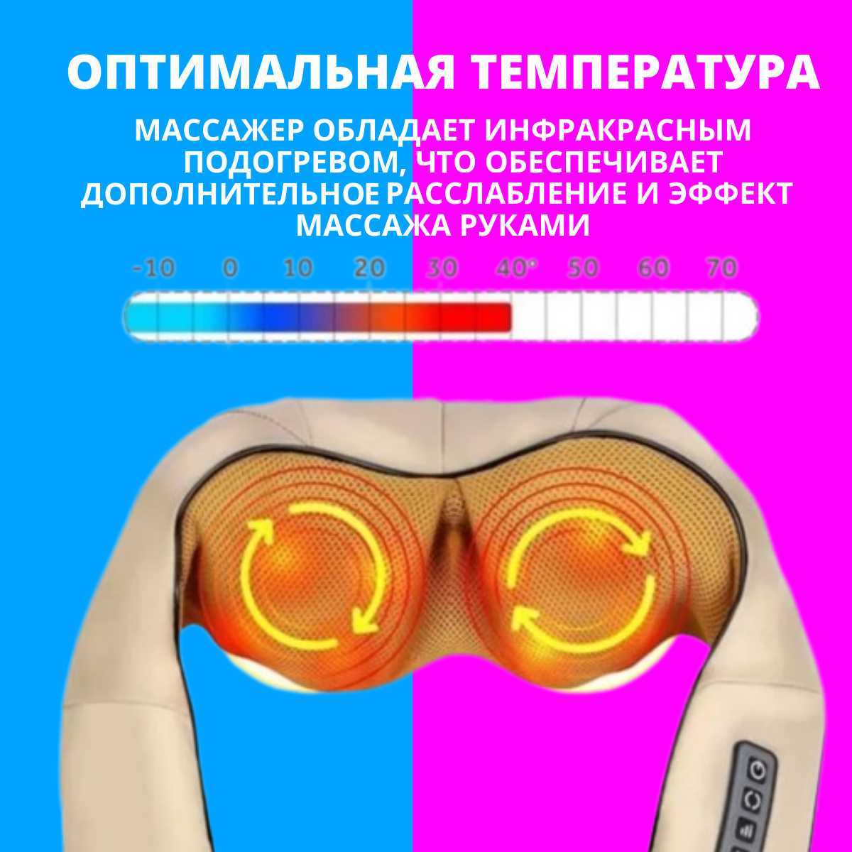 Массажер для тела Массажер для шеи и плеч фотография 2