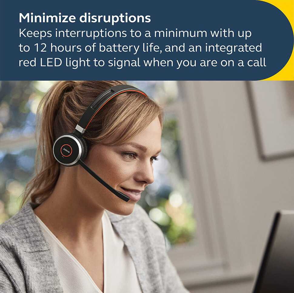Беспроводные наушники Jabra Evolve 65 SE MS Stereo Link (6599-833-309) фотография 12