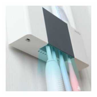 Умный дезинфицирующий держатель зубных щеток Xiaomi Liushu Toothbrush Sterilizer Box UV Disinfection Holder (LSZWD01W) фотография 2
