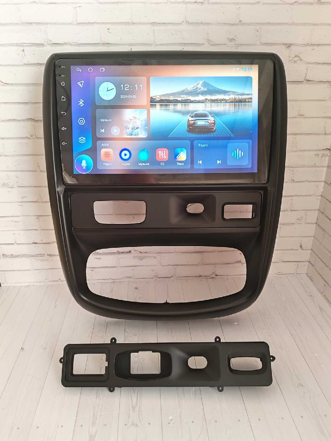 Магнитола андроид 13 QLED экран 9' WiFi GPS USB Блютуз Кулер охлаждения для Рено Дастер (Renault Duster) 2010-2015г
