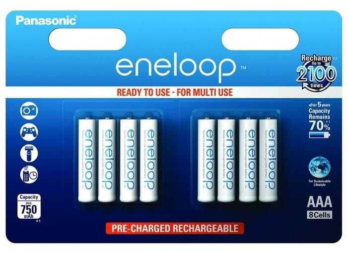 Аккумулятор Ni-Mh 750 мА·ч Panasonic eneloop AAA фотография 4