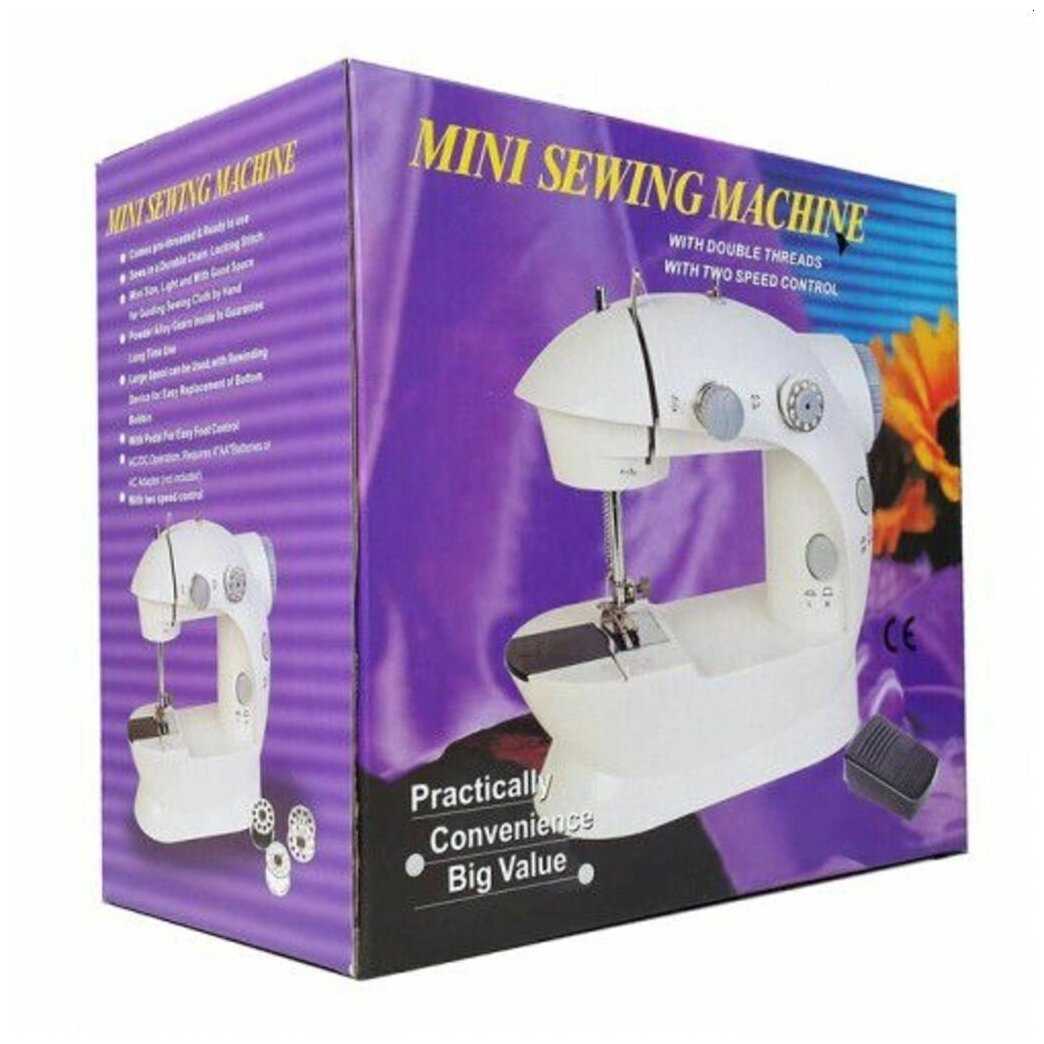 Мини швейная машинка Mini sewing machine фотография 8
