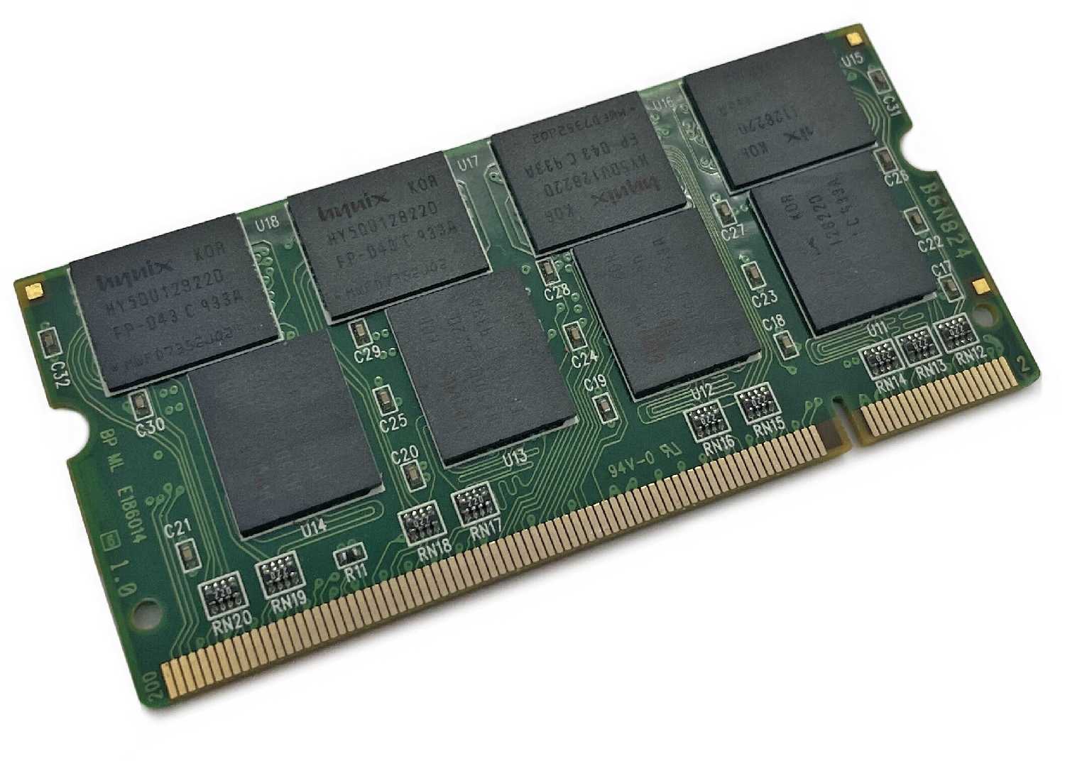 Оперативная память DDR 1Gb 333 Mhz Hynix HYMD512M646CFP8-J So-Dimm для ноутбука фотография 1