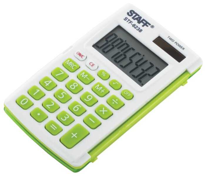 Калькулятор карманный STAFF STF-6238 фотография 3