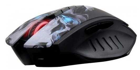A4TECH Мышь беспроводная A4TECH Bloody R8 metal feet Skull design чёрный USB фотография 2