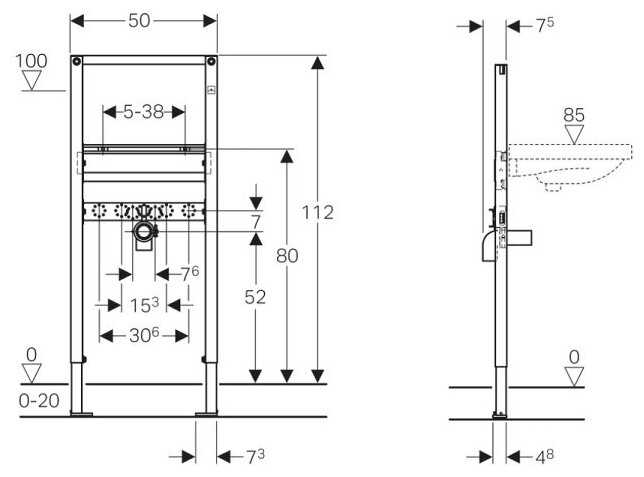 Рамная инсталляция GEBERIT Duofix (111.434.00.1) фотография 3