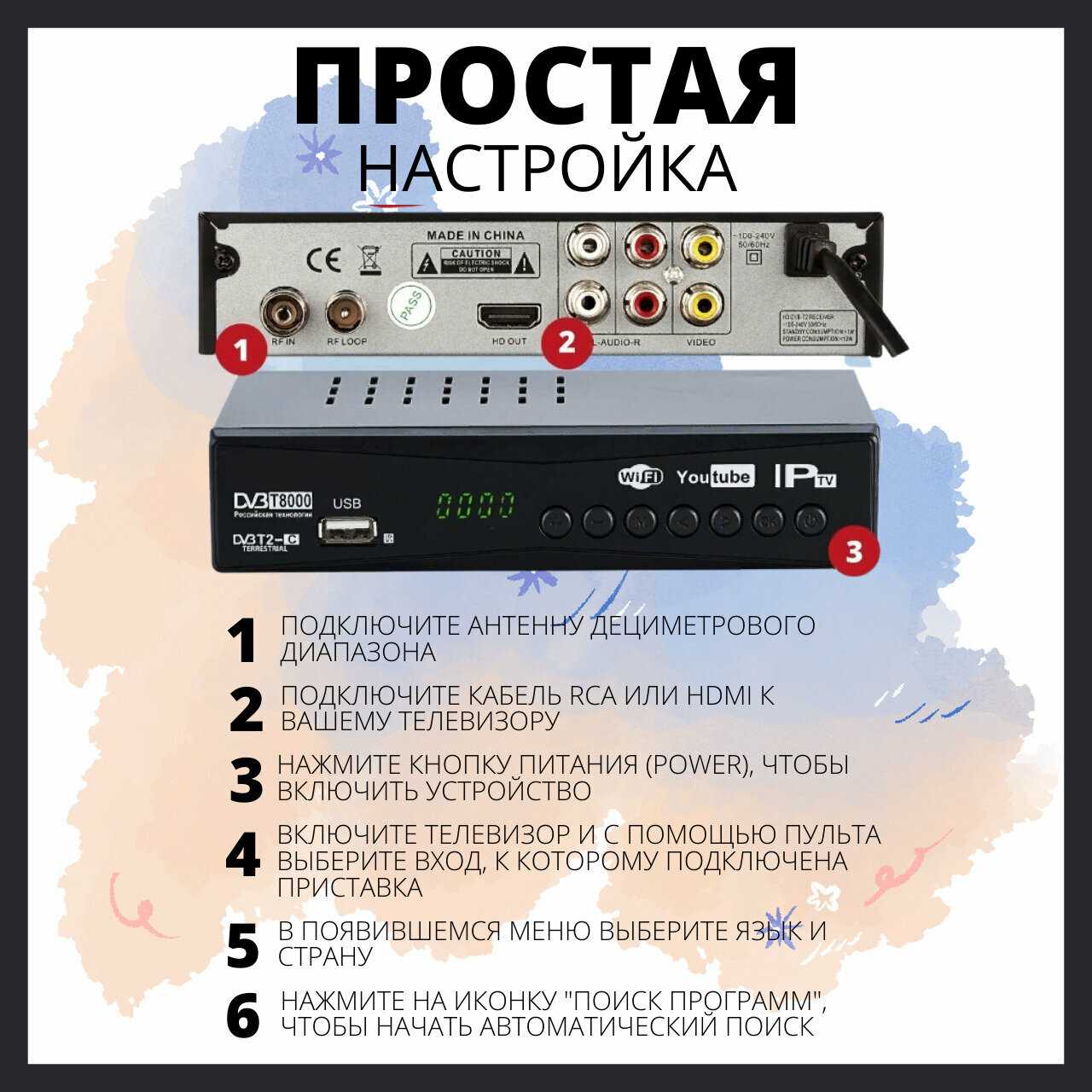 Цифровая ТВ-приставка OTAU HD медиаплеер фотография 5