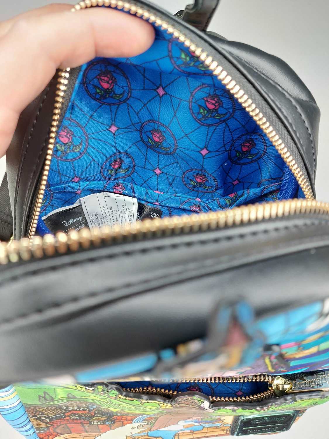 Сумка рюкзак Бэлль и Чудовище в библиотеке фотография 6