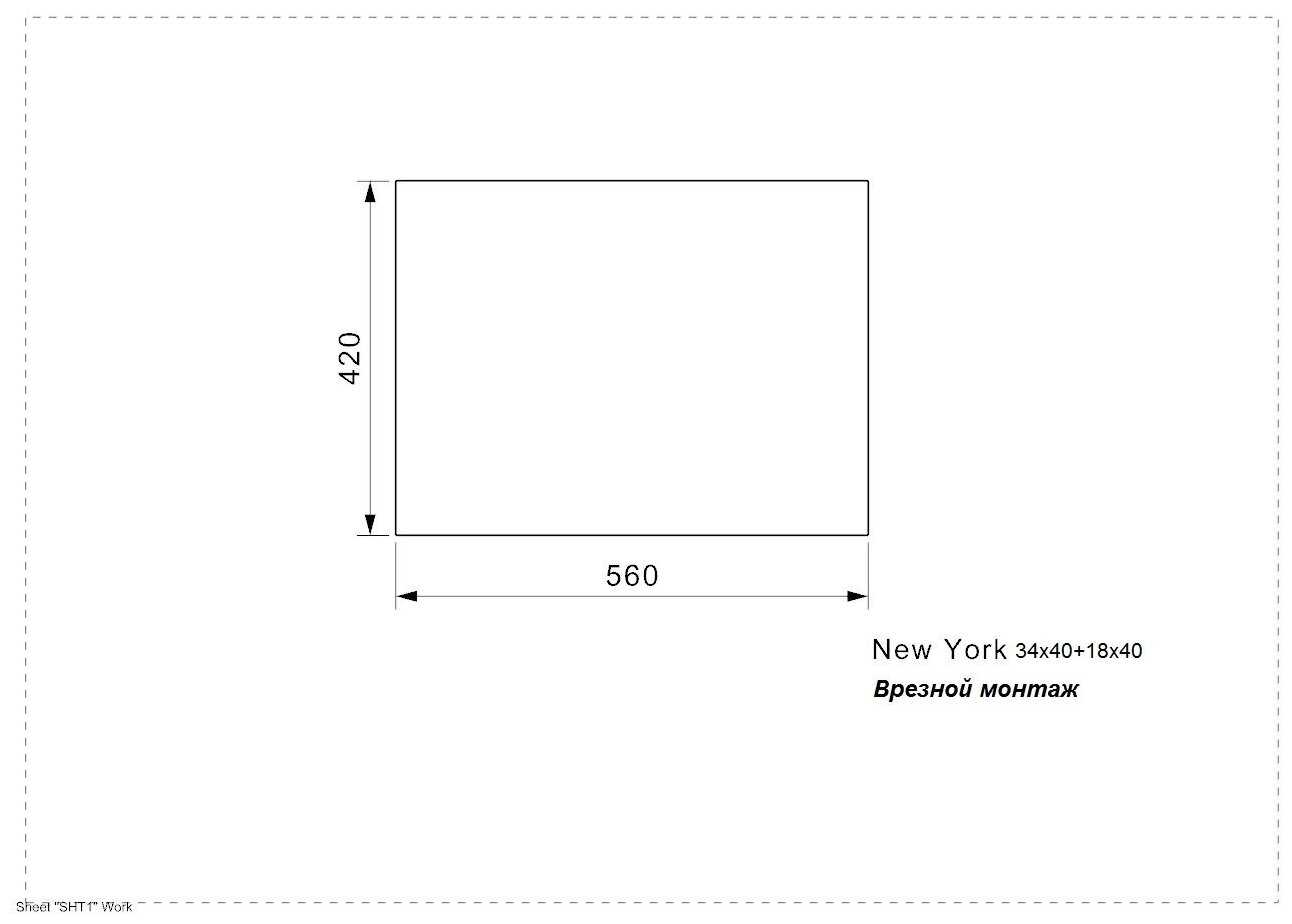 Кухонная мойка Reginox NEW YORK 34x40+18X40 LUX Comfort L фотография 2