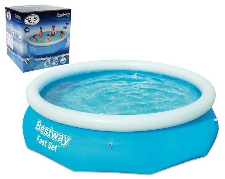 Бассейн BESTWAY с надувным бортом 305x76 см (57266) фотография 15