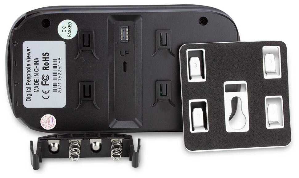 Видеоглазок для входной двери с монитором и звонком фотография 2