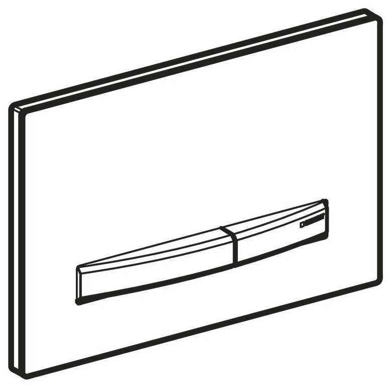 Клавиша смыва Geberit Sigma50 черный/хром 115.788. SD.2 фотография 2